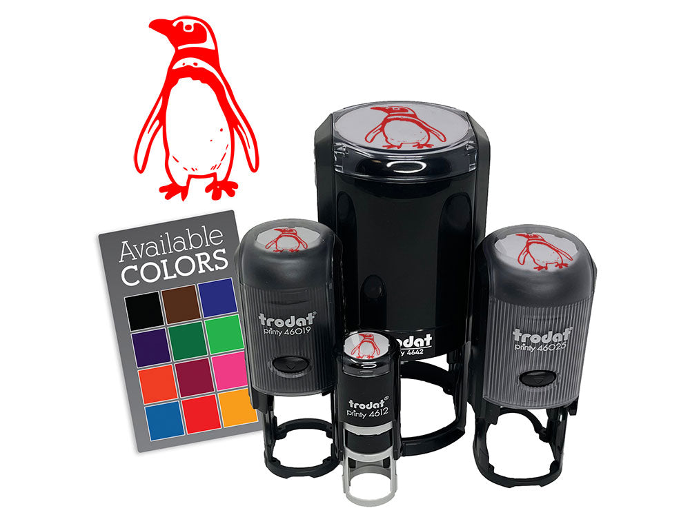 Realistic Magellanic Penguin Bird South America Self-Inking Rubber Stamp