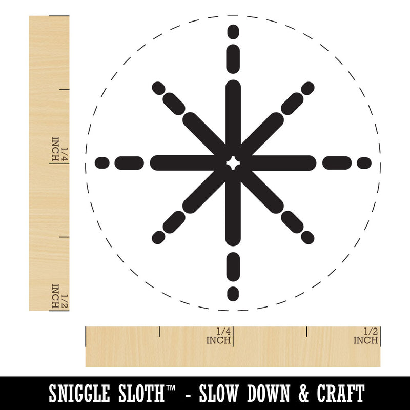 Shiny Sparkle Star Shimmer Glitter Self-Inking Rubber Stamp Crafting Planners