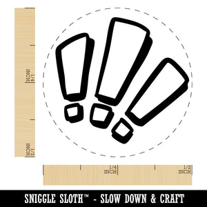 Shocked Surprised Startled Triple Exclamation Marks Self-Inking Rubber Stamp