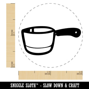 Small Cooking Pot Sauce Pan Self-Inking Rubber Stamp Crafting Planners