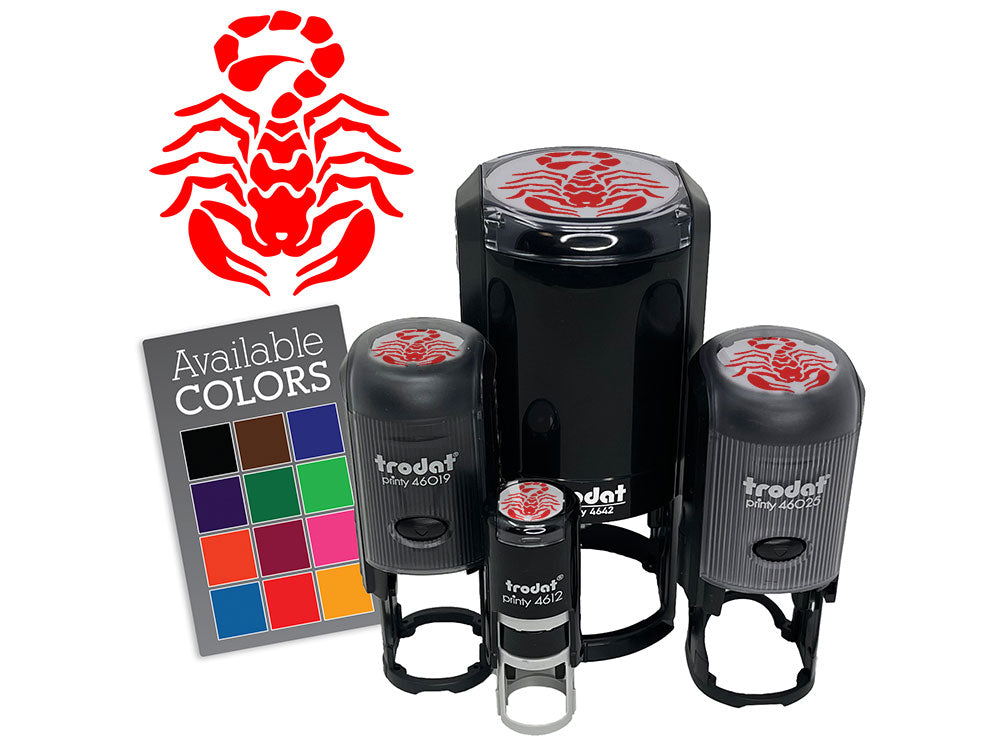 Tribal Scorpion Ready to Strike Self-Inking Rubber Stamp for Crafting Planners