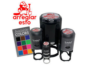 Arreglar Esto Fix This Beaver Spanish Class School Teacher Stamp Self-Inking Rubber Stamp for Stamping Ink Stamper