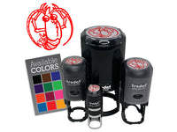 Big Eyed Shrimp Prawn Crustacean Seafood Shellfish Self-Inking Rubber Stamp for Stamping Ink Stamper Crafting Planners