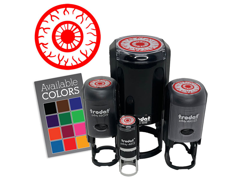 Bloodshot Realistic Veiny Eye Pupil Self-Inking Rubber Stamp for Stamping Ink Stamper Crafting Planners