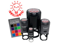 Brilliante Bright Light Bulb Spanish Compliment Self-Inking Rubber Stamp for Stamping Ink Stamper Crafting Planners