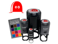 Cartoon Eyes Peeking Out of Hole In Wall Mouse Rat Rodent Self-Inking Rubber Stamp for Stamping Ink Stamper