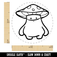 Cartoon Mushroom Man Chubby Cute Spots Self-Inking Rubber Stamp for Stamping Ink Stamper Crafting Planners