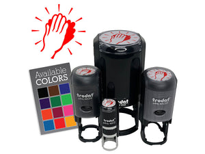 Clapping Hands Happy Celebration Self-Inking Rubber Stamp for Stamping Ink Stamper Crafting Planners