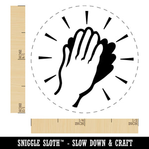Clapping Hands Happy Celebration Self-Inking Rubber Stamp for Stamping Ink Stamper Crafting Planners