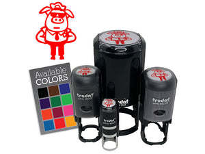 Cop Police Officer Pig Hog Self-Inking Rubber Stamp for Stamping Ink Stamper Crafting Planners