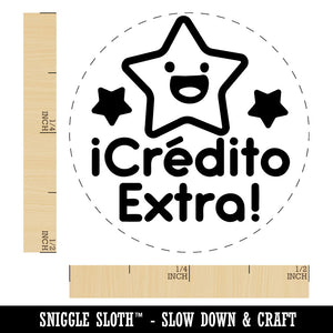 Credito Extra Credit Star School Student Self-Inking Rubber Stamp for Stamping Ink Stamper Crafting Planners