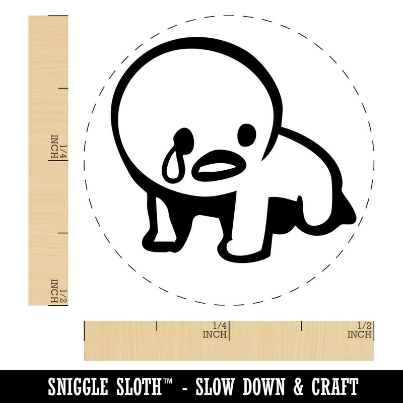 Crying Despair Sad Emote Self-Inking Rubber Stamp for Stamping Ink Stamper Crafting Planners