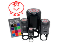 Cute Cartoon Tomato Fruit Friend Self-Inking Rubber Stamp for Stamping Ink Stamper Crafting Planners