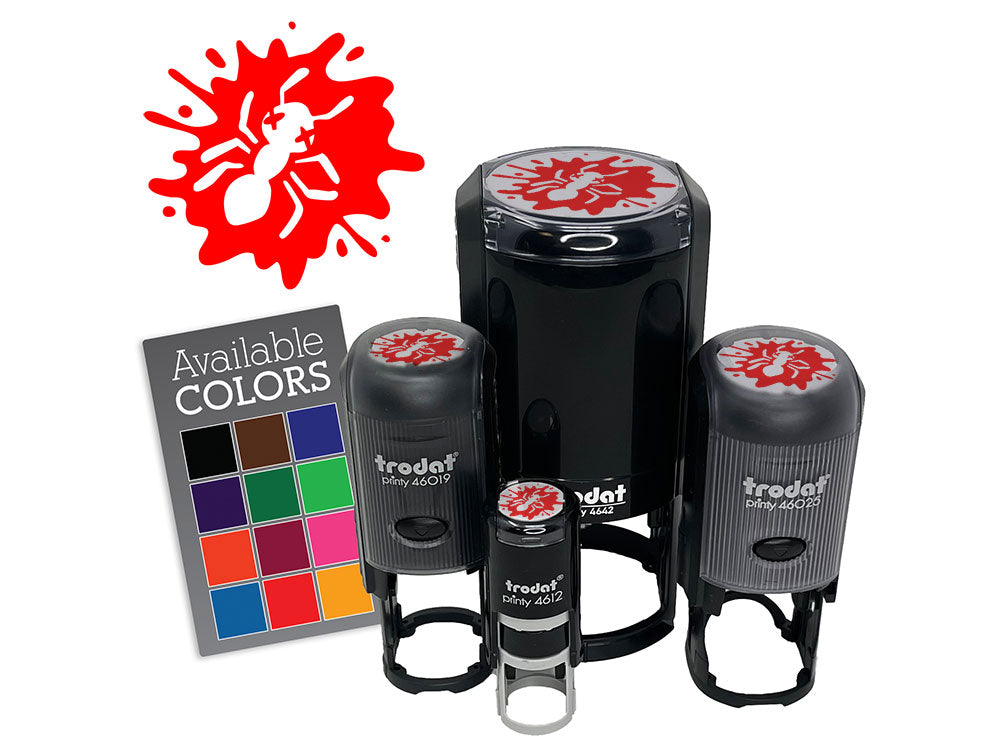 Dead Bug Squished Splatter Ant Insect Self-Inking Rubber Stamp for Stamping Ink Stamper Crafting Planners