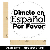 Dimelo en Espanol Por Favor In Spanish Please Teacher Stamp Self-Inking Rubber Stamp for Stamping Ink Stamper