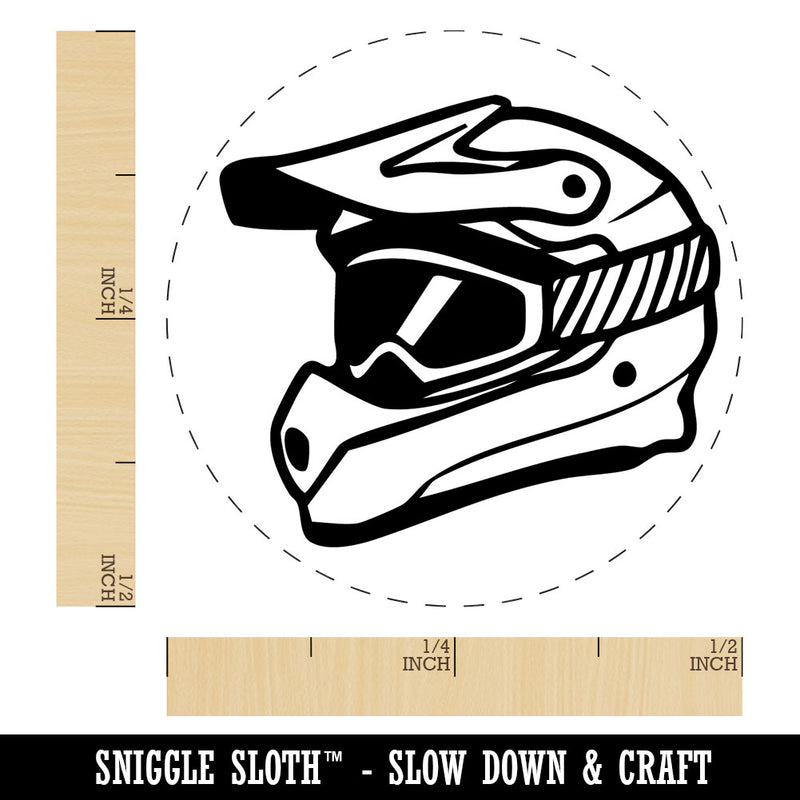 Dirt Bike Helmet Extreme Sports Self-Inking Rubber Stamp for Stamping Ink Stamper Crafting Planners
