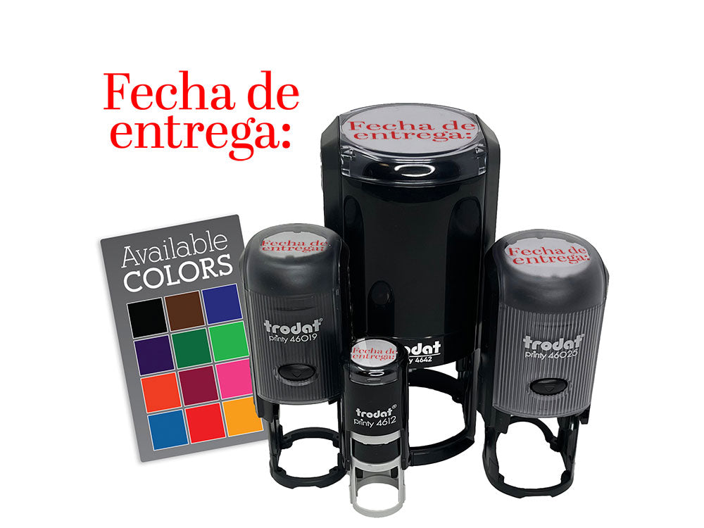 Fecha de Entrega Due Date Class School Homework Self-Inking Rubber Stamp for Stamping Ink Stamper Crafting Planners