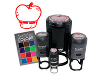 Funny Apple Bottom Jeans Silly Fruit Self-Inking Rubber Stamp for Stamping Ink Stamper Crafting Planners