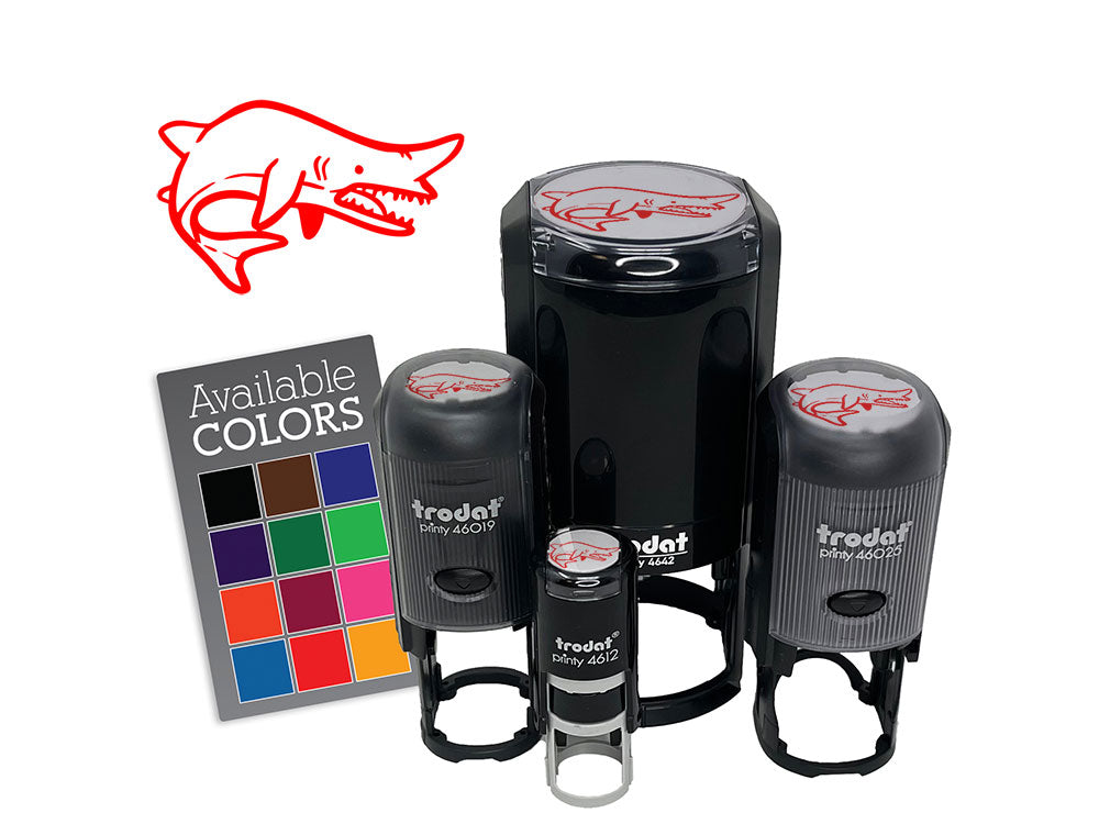 Goblin Shark Ugly Fish Self-Inking Rubber Stamp for Stamping Ink Stamper Crafting Planners