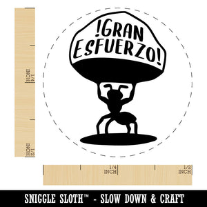 Gran Esfuerzo Great Effort Spanish Ant School Strong Teacher Stamp Self-Inking Rubber Stamp for Stamping Ink Stamper