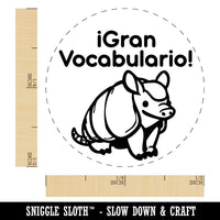 Gran Vocabulario Spanish Great Vocabulary Armadillo Teacher Stamp Self-Inking Rubber Stamp for Stamping Ink Stamper