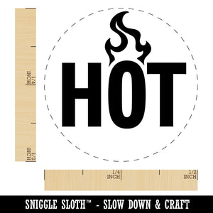 Hot Warning Fire Danger Hazard Self-Inking Rubber Stamp for Stamping Ink Stamper Crafting Planners