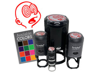 Hypnotized Trance Swirl Eyes Pupil Cartoon Self-Inking Rubber Stamp for Stamping Ink Stamper Crafting Planners