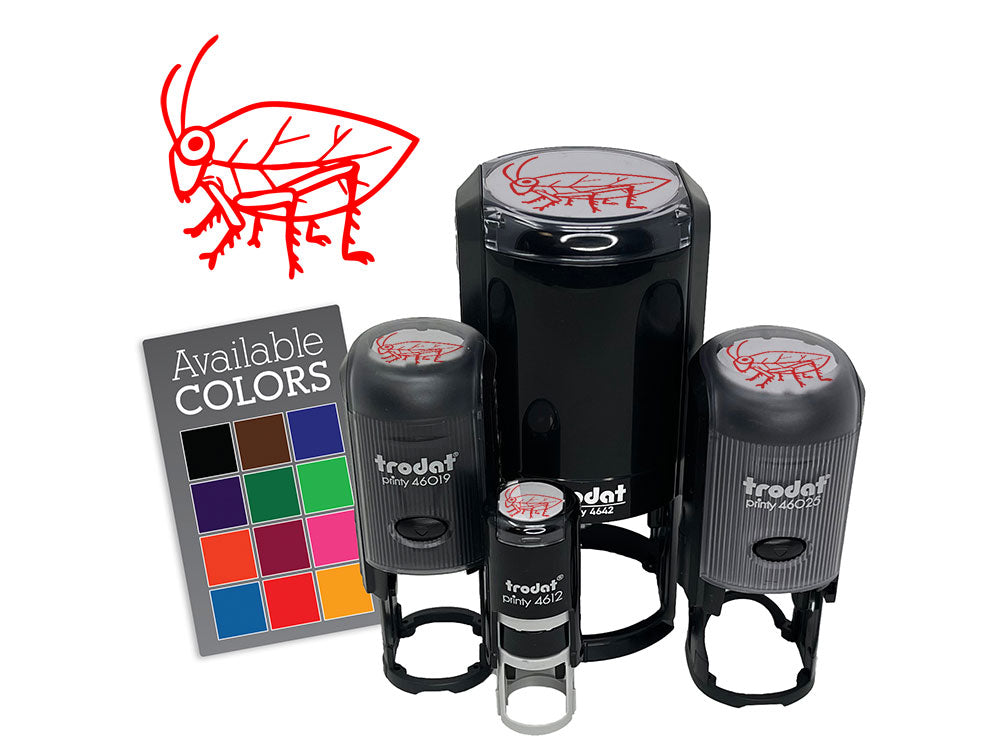 Katydid Insect Bug Grasshopper Self-Inking Rubber Stamp for Stamping Ink Stamper Crafting Planners