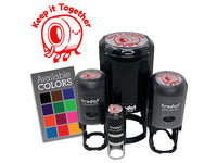Keep it Together Cartoon Tape Roll Adhesive Cute Self-Inking Rubber Stamp for Stamping Ink Stamper Crafting Planners