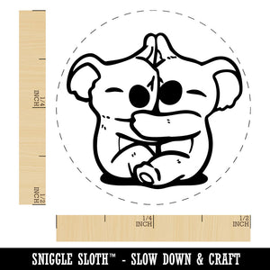 Koalas Hugging Cute Love Self-Inking Rubber Stamp for Stamping Ink Stamper Crafting Planners