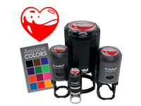 Liquid Filled Heart Blood Health Life Self-Inking Rubber Stamp for Stamping Ink Stamper Crafting Planners