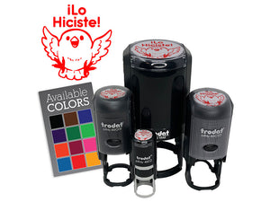 Lo Hiciste Spanish You Did It Excited Bird Teacher Stamp Self-Inking Rubber Stamp for Stamping Ink Stamper