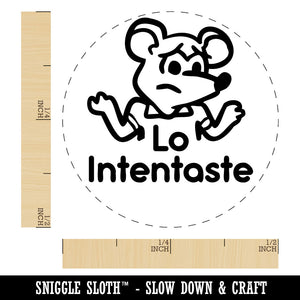 Lo Intentaste Spanish You Tried Mouse Teacher Stamp Self-Inking Rubber Stamp for Stamping Ink Stamper Crafting Planners