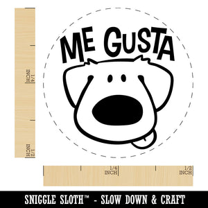 Me Gusta I Like It Spanish Cartoon Dog Teacher Stamp Self-Inking Rubber Stamp for Stamping Ink Stamper Crafting Planners