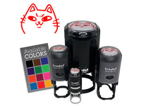 Mischievous Cat Smile Face Trouble Self-Inking Rubber Stamp for Stamping Ink Stamper Crafting Planners