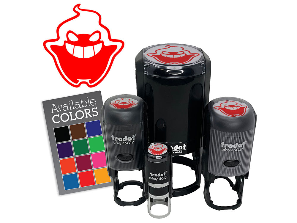 Mischievous Ghost Spirit Phantasm Sprite Self-Inking Rubber Stamp for Stamping Ink Stamper Crafting Planners
