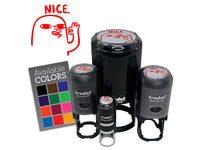 Nice Compliment Funny Face Ok Hand Sign Self-Inking Rubber Stamp for Stamping Ink Stamper Crafting Planners