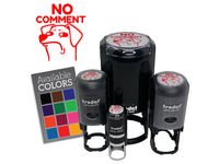 No Comment Bombastic Side Eye Dog Self-Inking Rubber Stamp for Stamping Ink Stamper Crafting Planners