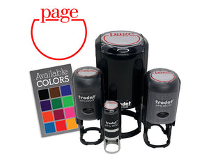 Page Number Tracker Book Reading School Self-Inking Rubber Stamp for Stamping Ink Stamper Crafting Planners