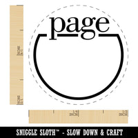 Page Number Tracker Book Reading School Self-Inking Rubber Stamp for Stamping Ink Stamper Crafting Planners