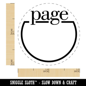 Page Number Tracker Book Reading School Self-Inking Rubber Stamp for Stamping Ink Stamper Crafting Planners