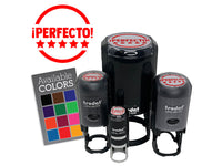 Perfecto Five Star Compliment Spanish Teacher Stamp Self-Inking Rubber Stamp for Stamping Ink Stamper Crafting Planners