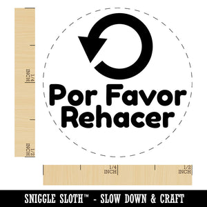 Por Favor Rehacer Please Redo Spanish Teacher Stamp Self-Inking Rubber Stamp for Stamping Ink Stamper Crafting Planners