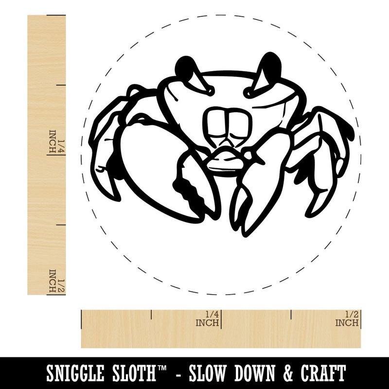 Realistic Crab Beach Seafood Shelfish Self-Inking Rubber Stamp for Stamping Ink Stamper Crafting Planners