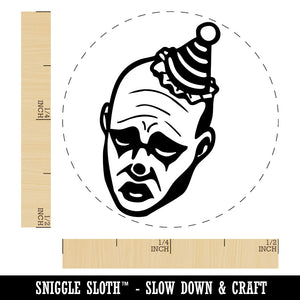 Realistic Sad Clown Man Jester Self-Inking Rubber Stamp for Stamping Ink Stamper Crafting Planners
