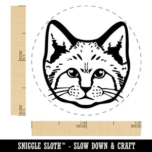 Realistic Sand Cat Feline Self-Inking Rubber Stamp for Stamping Ink Stamper Crafting Planners