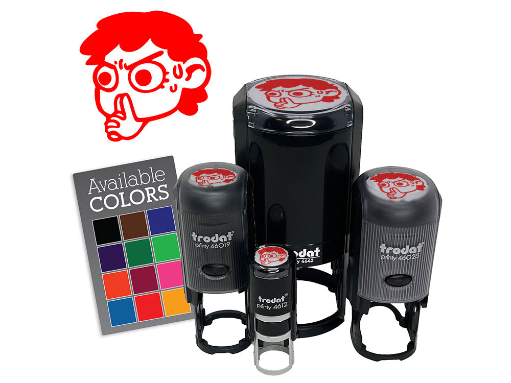 Thinking Very Hard Concentration Deciding Self-Inking Rubber Stamp for Stamping Ink Stamper Crafting Planners