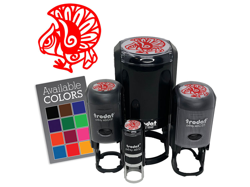 Tribal Owl Southwest Art Native American Bird Self-Inking Rubber Stamp for Stamping Ink Stamper Crafting Planners