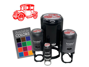Vintage Car Vehicle Old Fashion Self-Inking Rubber Stamp for Stamping Ink Stamper Crafting Planners
