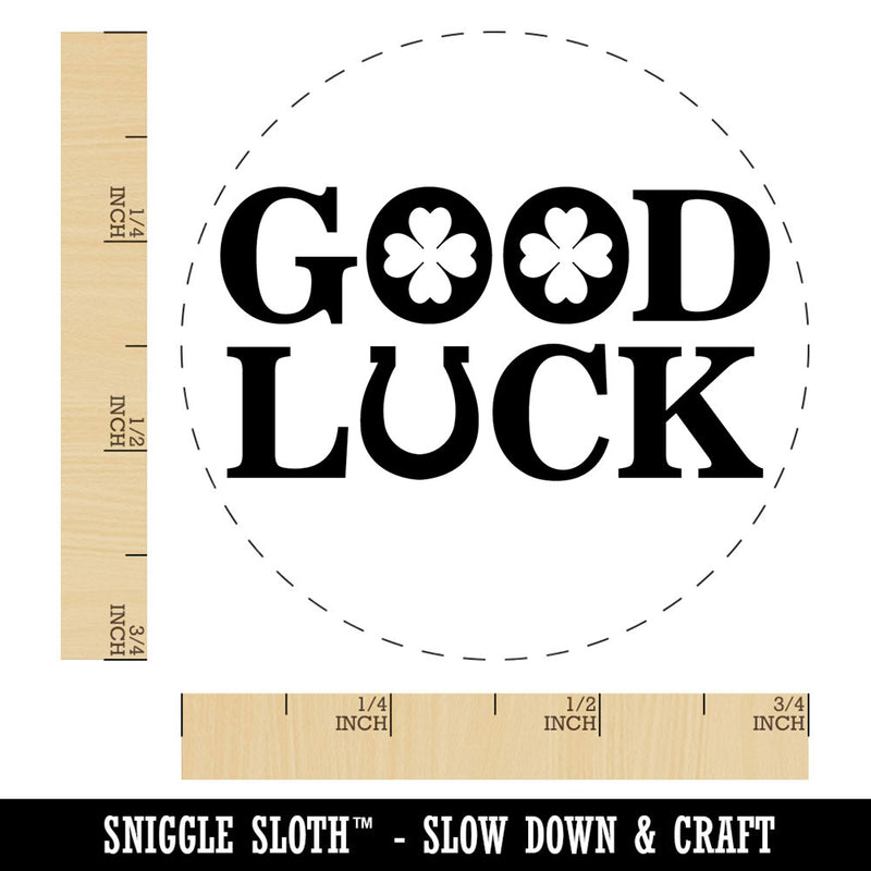 Good Luck Clover Horseshoe Saint Patricks Day Shamrock Self-Inking Rubber Stamp for Stamping Crafting Planners